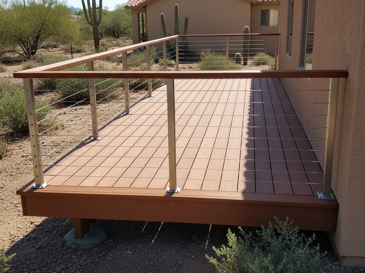 Deck Staining & Sealing completed by Aim High Deck Co in Mesa, AZ
